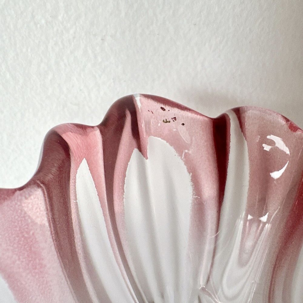 Mikasa Pink & White Crystal tulips‎ Pink Collection 7 inch bowl Decor Glass ￼￼ - Picture 14 of 14